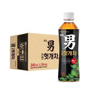 광동 남 진한 헛개차 340ml 24입 (유/무 라벨 랜덤 발송)