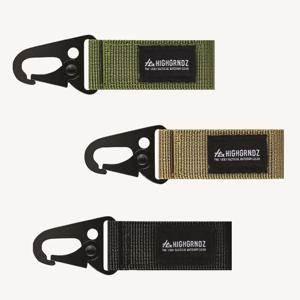 O링 벨크로 메탈 비너 스트랩 키링 캠핑 등산 회전형 카라비너