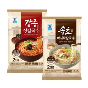 칼국수(강릉식 장칼국수/속초식 바지락칼국수)*2개 택1