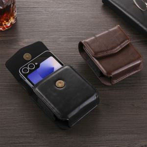 지스 갤럭시 제트 플립 호환 케이스 옆구리에 차는 휴대폰 케이스 PU가죽 JIS-ZPC-1