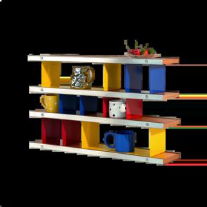 [해외] 몬드리안 컵진열장 커피잔전시장 고급찻잔장