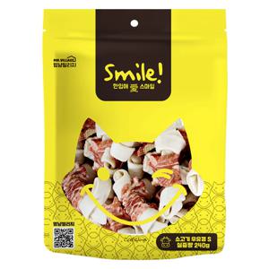 스마일 소고기 우유껌s 240g 강아지 개껌 치석제거 덴탈껌