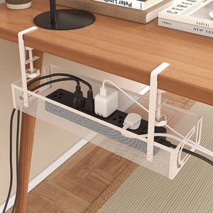 무타공 다용도 데스크 멀티탭 거치 선반 전선정리 콘센트정리함 책상 선정리