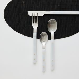 에이블비 설백 반투명 아크릴 핸들 304 한식 수저 세트 신혼집 집들이 선물