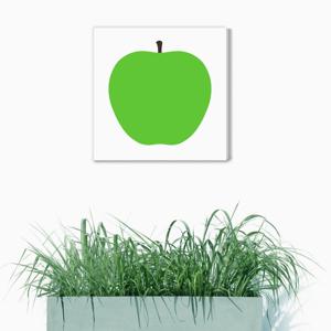 W12 청사과-가벼운 캔버스천 우드보드액자 금전운 풍수인테리어 개업 생일선물