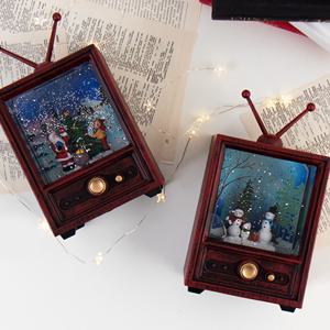 1978 TV 크리스마스 오르골 워터볼 LED 스노우볼 무드등 조명 (USB포함)