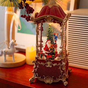 25203 사각 기차 크리스마스 오르골 워터볼 LED 스노우볼 무드등 조명