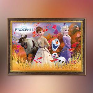 겨울왕국 2 - 낙엽 흩날리던 날 직소 퍼즐+액자 세트 디즈니 애니메이션 500피스