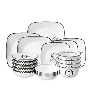 스누피앤찰리에디션 한국형 4인 18P 사각 홈세트