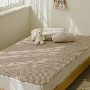 건조기 가능 유아 방수매트 슈퍼싱글 코코아밀크