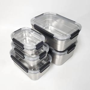 올품락 에코 스텐밀폐용기 포스코304J1 반찬통 김치통 택1종