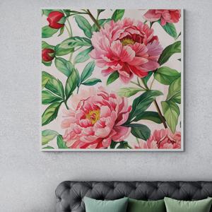 봄의 향연 알루미늄액자 부귀 모란 플라워 포스터액자 고급 꽃 인테리어 그림