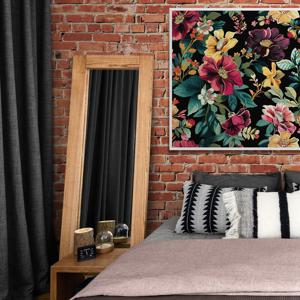 밤의 꽃밭 알루미늄액자 꽃 플라워 자연 힐링 향기 거실 침실 원룸 카페 인테리어 액자