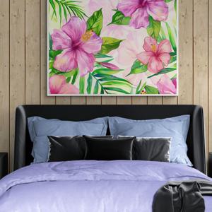 열대의 아침 알루미늄액자 꽃 플라워 자연 힐링 향기 거실 침실 원룸 카페 인테리어 액자