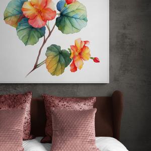 여름의 죽제 알루미늄액자 꽃 플라워 자연 힐링 향기 거실 침실 원룸 카페 인테리어 액자