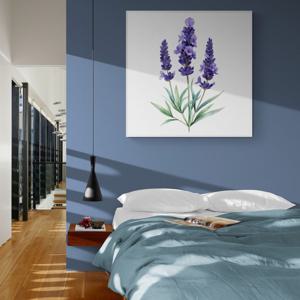 수체화 라벤더 그림 알루미늄액자 보라색 꽃 플라워 식물 거실 카페 벽 인테리어 액자