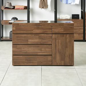 마홀앤 플롯 시스템 드레스룸 아일랜드 수납장 W1200 서랍형 멀바우