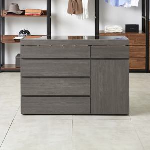 마홀앤 플롯 시스템 드레스룸 아일랜드 수납장 W1200 서랍형 오크브라운