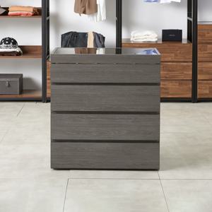 마홀앤 플롯 시스템 드레스룸 아일랜드 수납장 W800 서랍형 오크브라운