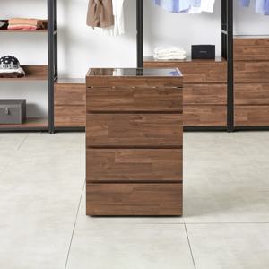 마홀앤 플롯 시스템 드레스룸 아일랜드 수납장 W600 서랍형 멀바우