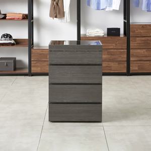 마홀앤 플롯 시스템 드레스룸 아일랜드 수납장 W600 서랍형 오크브라운