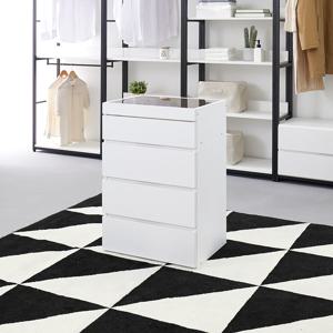 마홀앤 플롯 시스템 드레스룸 아일랜드 수납장 W600 서랍형 화이트