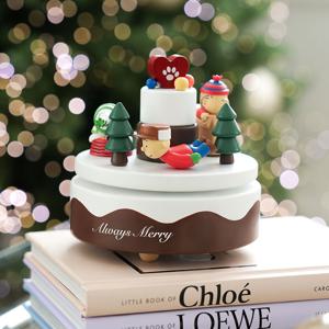 피너츠 우드 오르골 한정판 뮤직박스 (공식 굿즈)