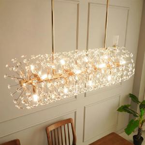 식탁등 눈꽃조명 뉴버스커 12등 삼색변환 엘리사 단델리온 화려한 크리스탈 인테리어 전등