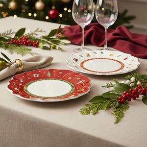 [딱하루 29,827원] 크리스마스 토이딜라이트 빵&버터접시 17cm