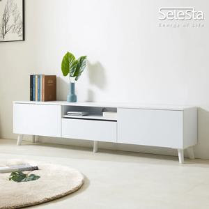 셀레스타 포커스5 1800 2도어 서랍 선반 TV거실장 AV수납 후면전선홀