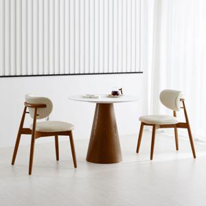 [리퍼]콘 원형 노아 2인 테이블 식탁세트 2colors