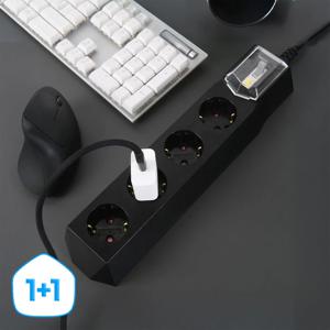 1+1 고용량 누전차단 띄움 멀티탭 4구
