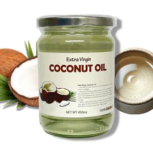 코코넛오일 엑스트라버지 얼굴  피부 바르는 식용 오일 450ml