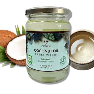 유기농 코코넛오일 얼굴 피부 바디 바르는 식용 오일 450ml