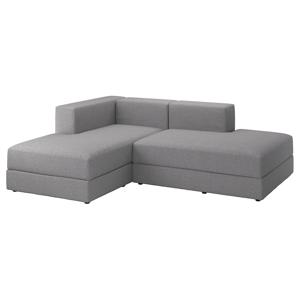 예테보 4인용 카우치 모듈수납소파 토네루드 그레이