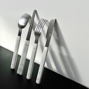 에이블비 설백 반투명 아크릴 핸들 304 한양식기 4종 선물세트