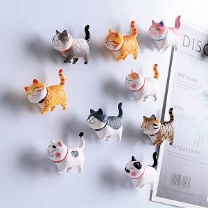 귀여운 고양이 냉장고 자석 마스크걸이 마그넷 9p 세트 2colors