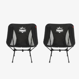 블랙에디션 캠핑 의자 경량(스틸)체어 1+1
