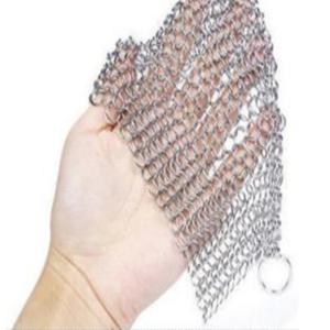 반영구 스텐링 스텐 수세미 철수세미 1개 쇠사슬 사각 링수세미