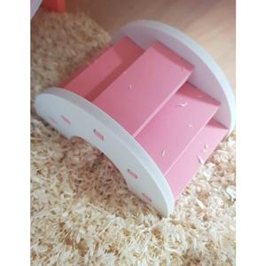 햄스터 구름 계단 운동 햄스터 놀이터 나무 다리 장식