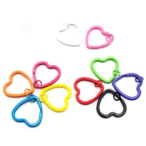 인기컬러 하트 디자인 키링 10가지 알록달록 색상