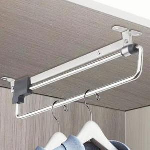 오피스텔 슬라이딩 행거 가정용 인출식 바지걸이 레일 옷장봉 타이걸이