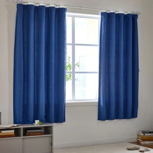ON사계절 반창문 암막커튼 로얄블루 140x180 2개세트 높이조절밴드형
