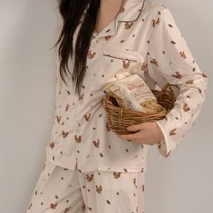 J'eu 포포 파자마 잠옷 세트 2ps, 2size