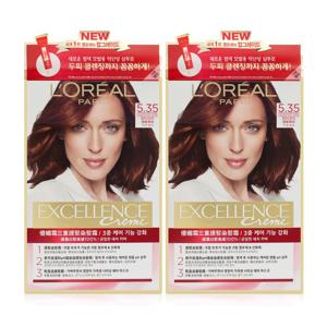 염색약 엑셀랑스 크림 5.35 갈색 레드 브라운 2개