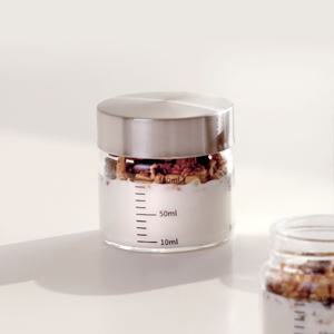 내열유리 눈금 유리병 100ml