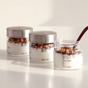 내열유리 눈금 유리병 100ml 3P