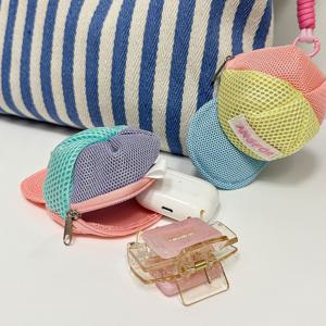 컬러퐁캡키링 모자 열쇠고리 키홀더 가방장식 참장식 에어팟 패션포인트