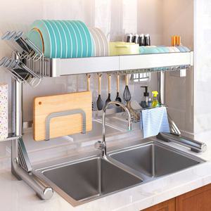 싱크대 식기건조대 그릇 컵 설거지 건조대 싱크대선반 물빠짐 올스텐 무타공 정리대