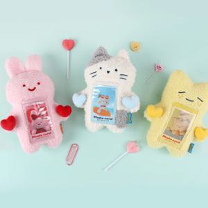 하트하트 밀크캣 포토카드 인형
